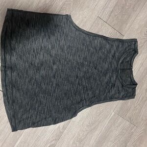 lululemon athletica Heathered Charcoal Black Tank Top